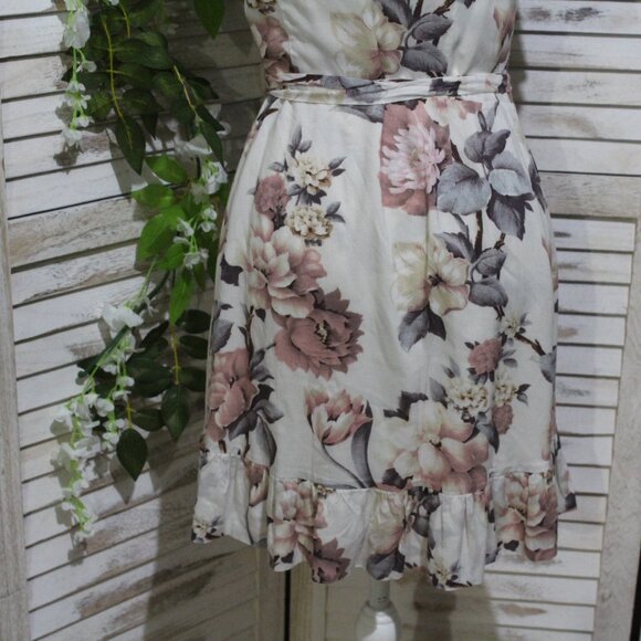Paige Cardamon floral ruffle wrap dress (735) - Picture 9 of 16